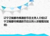 辽宁卫视都市频道的节目主持人介绍(辽宁卫视都市频道的节目主持人详细情况如何)