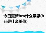 今日更新bra什么意思(bar是什么单位)