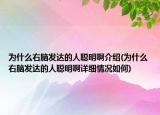 为什么右脑发达的人聪明啊介绍(为什么右脑发达的人聪明啊详细情况如何)