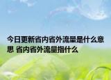 今日更新省内省外流量是什么意思 省内省外流量指什么