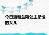 今日更新兰陵公主是谁的女儿