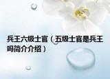 兵王六级士官（五级士官是兵王吗简介介绍）