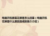 电脑开机屏幕花屏是怎么回事（电脑开机花屏是什么原因造成的简介介绍）