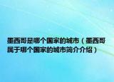 墨西哥是哪个国家的城市（墨西哥属于哪个国家的城市简介介绍）