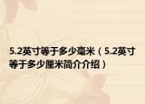 5.2英寸等于多少毫米（5.2英寸等于多少厘米简介介绍）