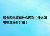 镀金和电镀有什么区别（什么叫电镀金简介介绍）