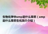 生物化学中amp是什么意思（amp是什么意思生化简介介绍）