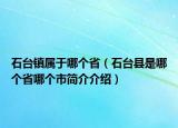 石台镇属于哪个省（石台县是哪个省哪个市简介介绍）