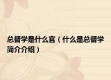 总督学是什么官（什么是总督学简介介绍）