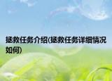 拯救任务介绍(拯救任务详细情况如何)