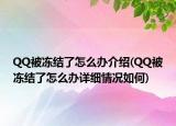 QQ被冻结了怎么办介绍(QQ被冻结了怎么办详细情况如何)