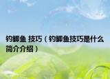 钓鲫鱼 技巧（钓鲫鱼技巧是什么简介介绍）