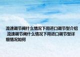 流速调节阀什么情况下用进口调节型介绍 流速调节阀什么情况下用进口调节型详细情况如何
