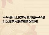 mh4是什么化学元素介绍(mh4是什么化学元素详细情况如何)