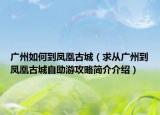 广州如何到凤凰古城（求从广州到凤凰古城自助游攻略简介介绍）