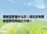 爱新觉罗是什么氏（现在还有爱新觉罗氏吗简介介绍）