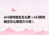 a51排列组合怎么算（a52排列组合怎么算简介介绍）