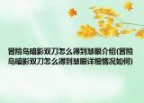 冒险岛暗影双刀怎么得到慧眼介绍(冒险岛暗影双刀怎么得到慧眼详细情况如何)