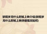 骄阳岁月什么时候上映介绍(骄阳岁月什么时候上映详细情况如何)