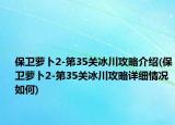 保卫萝卜2-第35关冰川攻略介绍(保卫萝卜2-第35关冰川攻略详细情况如何)