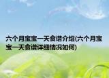 六个月宝宝一天食谱介绍(六个月宝宝一天食谱详细情况如何)