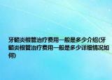 牙髓炎根管治疗费用一般是多少介绍(牙髓炎根管治疗费用一般是多少详细情况如何)