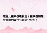 赵宝儿崔泰俊电视剧（崔泰俊和赵宝儿演的叫什么剧简介介绍）