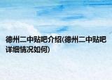 德州二中贴吧介绍(德州二中贴吧详细情况如何)