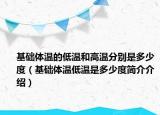 基础体温的低温和高温分别是多少度（基础体温低温是多少度简介介绍）