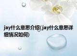 jay什么意思介绍(jay什么意思详细情况如何)