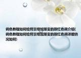 调色教程如何给背景增加渐变的殷红色调介绍(调色教程如何给背景增加渐变的殷红色调详细情况如何)