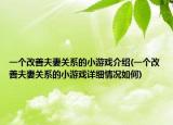 一个改善夫妻关系的小游戏介绍(一个改善夫妻关系的小游戏详细情况如何)