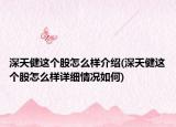 深天健这个股怎么样介绍(深天健这个股怎么样详细情况如何)