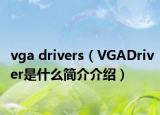vga drivers（VGADriver是什么简介介绍）