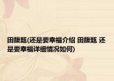 田馥甄(还是要幸福介绍 田馥甄 还是要幸福详细情况如何)