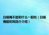 白杨梅不能和什么一起吃（白杨梅能吃吗简介介绍）