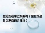 塑化剂在哪些东西有（塑化剂是什么东西简介介绍）