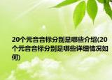 20个元音音标分别是哪些介绍(20个元音音标分别是哪些详细情况如何)
