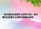 一夜夫妻百日恩是什么意思介绍(一夜夫妻百日恩是什么意思详细情况如何)
