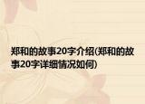 郑和的故事20字介绍(郑和的故事20字详细情况如何)