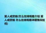 爱人成贤娥(怎么在线观看介绍 爱人成贤娥 怎么在线观看详细情况如何)