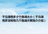 千岛湖有多少个西湖大小（千岛湖有多深和有几个西湖大呢简介介绍）