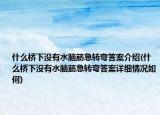 什么桥下没有水脑筋急转弯答案介绍(什么桥下没有水脑筋急转弯答案详细情况如何)