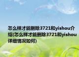 怎么样才能删除3721和yishou介绍(怎么样才能删除3721和yishou详细情况如何)