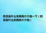 奶昔是什么东西简介介绍一下（奶昔是什么东西简介介绍）