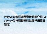vrayvray怎样调整瓷砖贴图介绍(vrayvray怎样调整瓷砖贴图详细情况如何)