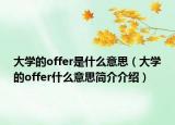 大学的offer是什么意思（大学的offer什么意思简介介绍）