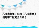 九江市有星子县吗（九江市星子县是哪个区简介介绍）