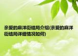亲爱的麻洋街结局介绍(亲爱的麻洋街结局详细情况如何)