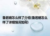 鲁若晴怎么样了介绍(鲁若晴怎么样了详细情况如何)